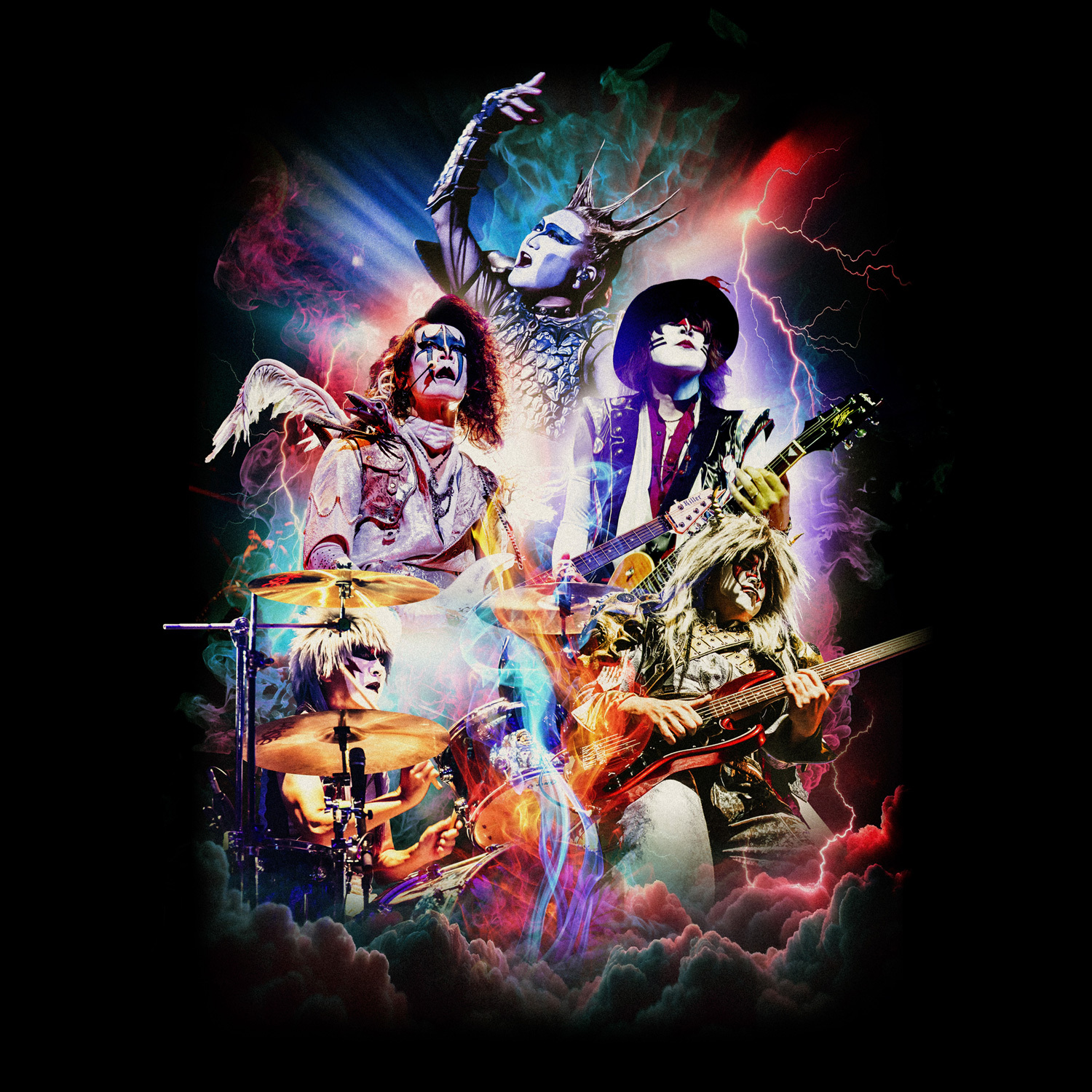 聖飢魔II グッズいろいろ 聖飢魔Ⅱ期間再延長再集結 「35++執念の大黒ミサツアー」 悪魔物品販売